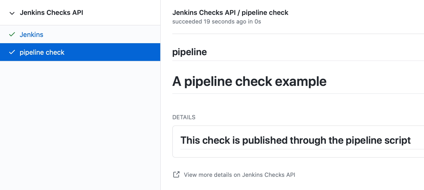 Pipeline Checks